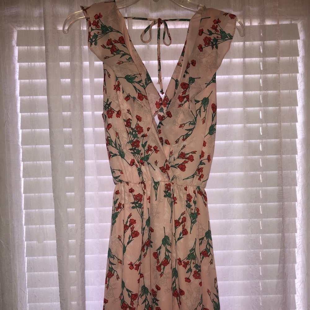 Everly pink floral dress